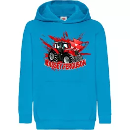 detský sveter massey ferguson - modrý