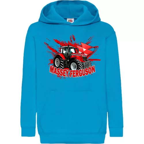detský sveter massey ferguson - modrý
