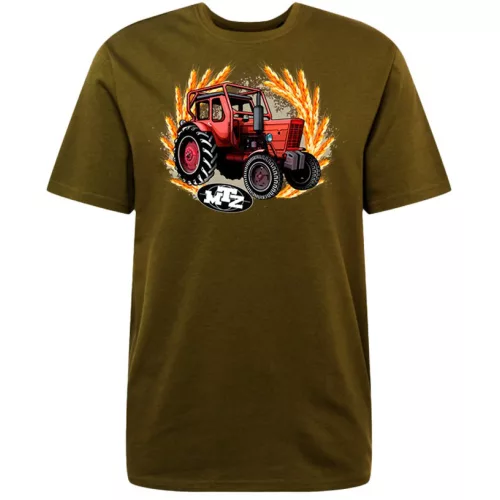 tričko mtz 50 tractor tmavé hnedé