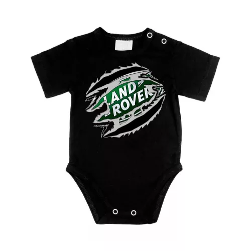 land rover čierna krátky rukáv dojčenské telo
