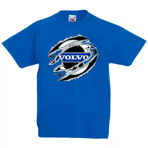 detské tričko volvo modré