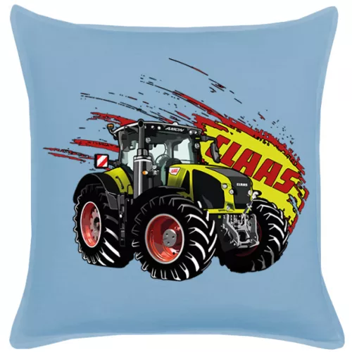 claas axion modrá bavlnená plátna