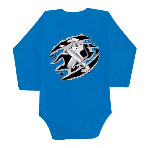 peugeot modrá dlhý rukáv dojčenské body