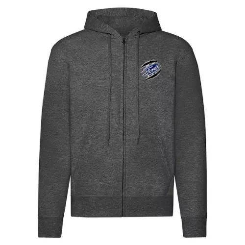 mikina ford zipper tmavosivá