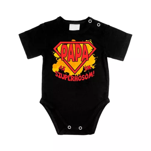 daddy je moje superhrdina čierna body