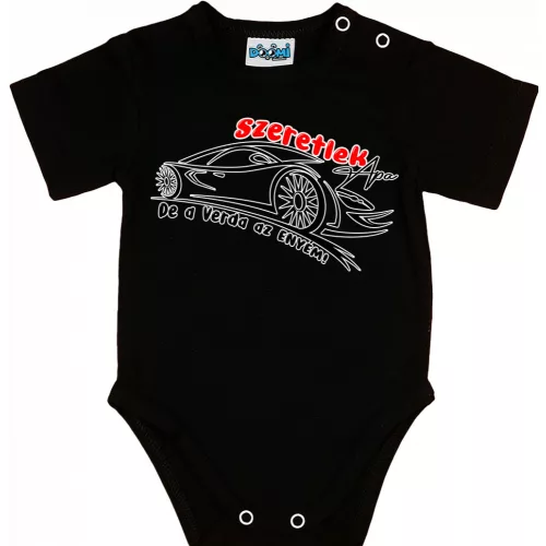 ľúbim ťa ocko, ale verda je moja! detské body čierne