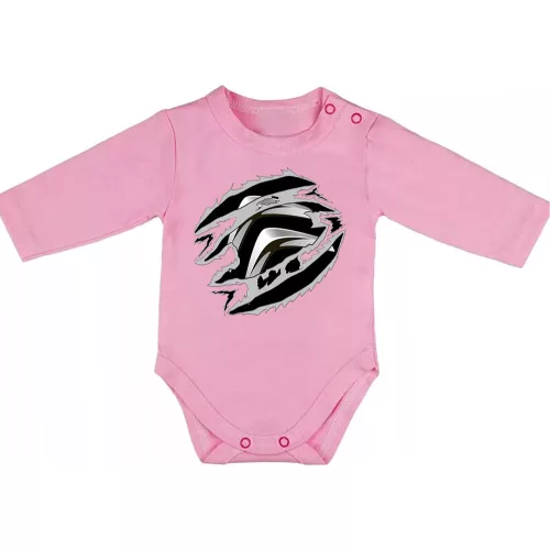 citroen ružová dlhý rukáv dojenské body