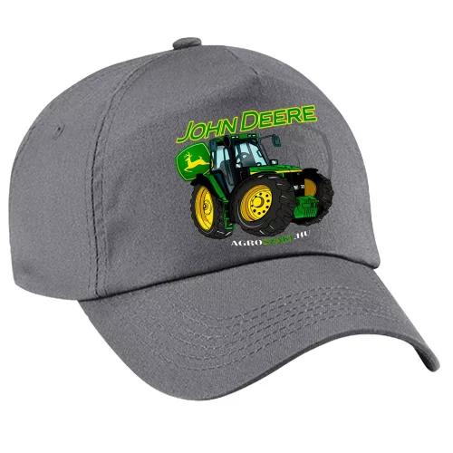 sivá látka zelený traktor baseballová čiapka