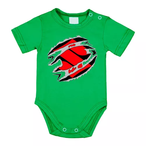 suzuki dojčenské telo s krátkym rukávom zelené