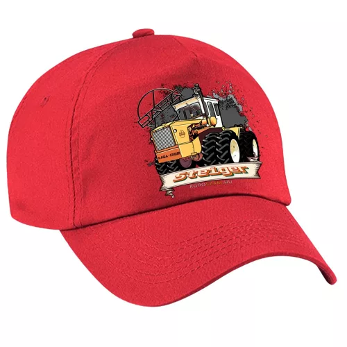 baseball čiapka steiger z červenej látky
