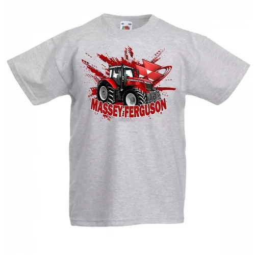 detské tričko massey ferguson šedé