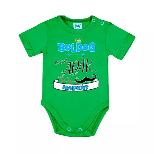 šťastný prvý deň otcov chlapci zelená