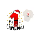 my 1st christmas body pre bábätká dlhé rukávy