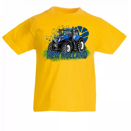 new holland detské tričko žlté