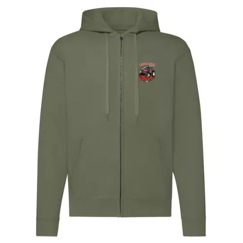 zelený mikina so zipsom zetor