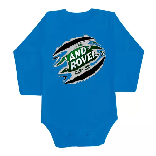 land rover modrá dlhý rukáv dojčenské body
