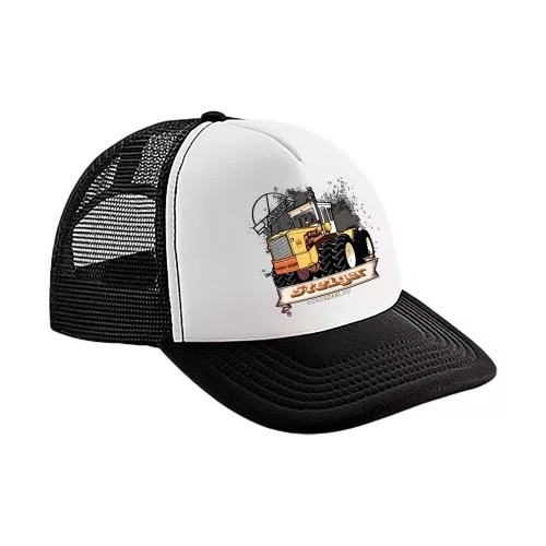 baseball čiapka čierno biele steiger