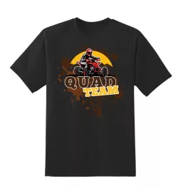 tričko quad team čierna