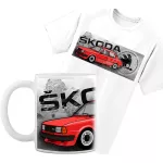 skoda 120 súprava hrnček-trička