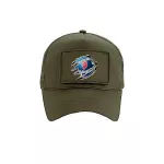 vymeniteľná šiltovka saab military zelená