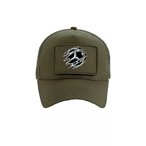 vymeniteľná šiltovka mercedes military zelená