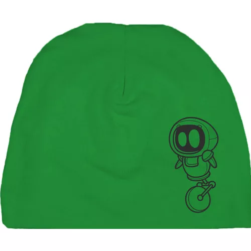 robot detský čiapok zelený