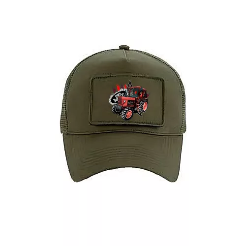 mtz 82 army zelená baseballová čiapka vymeniteľná záplata