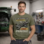 Som mechanik traktorov! Zelená tričko