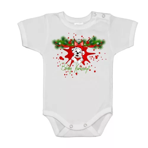 veselé vianoce body pre bábätká šteniatko