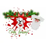 veselé vianoce body pre bábätká šteniatko