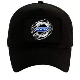 čierna vymeniteľná baseballová čiapka volvo