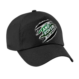 baseball čiapka land rover čierna látka