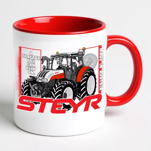 steyr červený hrnček 