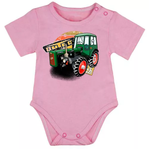 little dutra (ue28) body pre bábätká ružová krátky rukáv