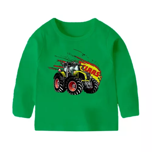 detské tričko claas axion zelené dlhý rukáv