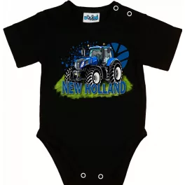 new holland body pre bábätká čierna krátky rukáv