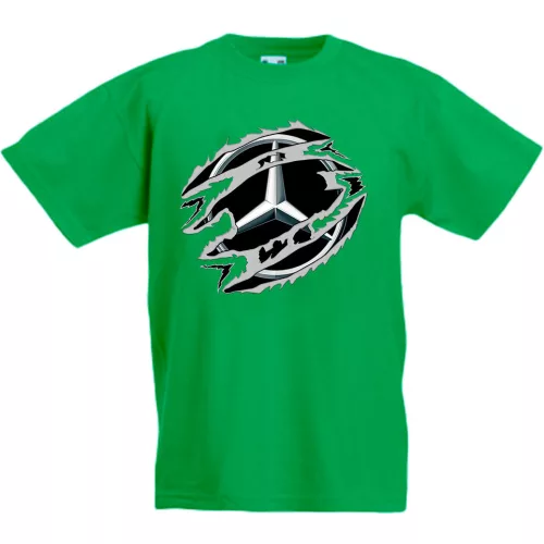 detské tričko mercedes zelená