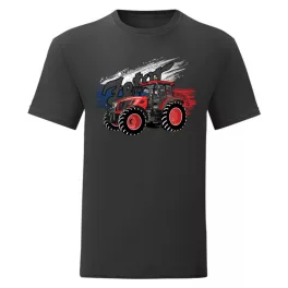 čierna tričko s motívom traktora zetor c. 170