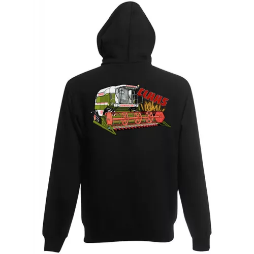 detský sveter na zips claas dominator - čierny
