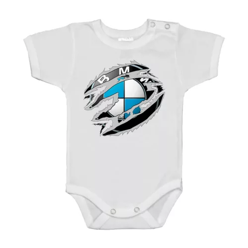 biely biely krátky rukáv dojčenské telo bmw