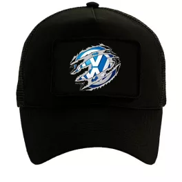 volkswagen čierna vymeniteľná baseballová čiapka
