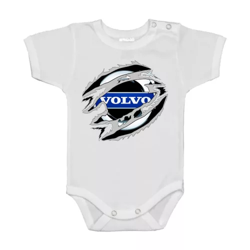volvo biely bojček s krátkym rukávom