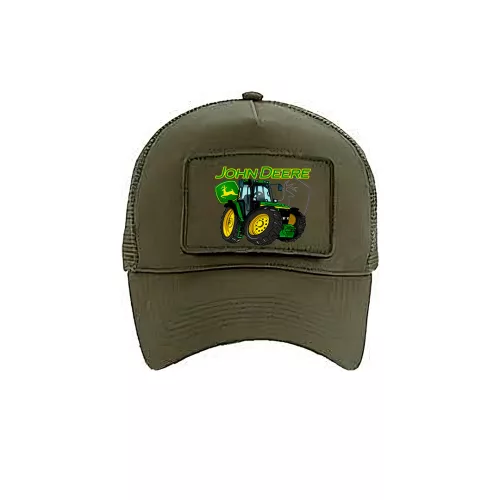 john deere military zelená baseballová čiapka vymeniteľná zápatka