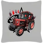 mtz 82 sivá bavlnený vankúš