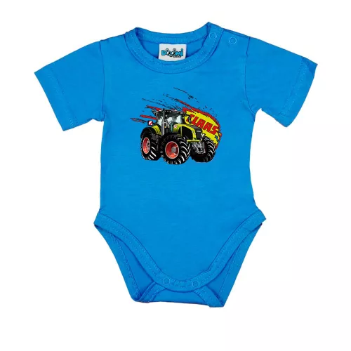 claas axion body pre bábätká modrý krátky rukáv