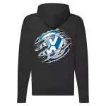 volkswagen zips čierna mikina