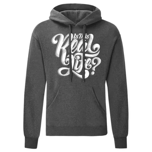 is this real life sivá sveter s klokaním vreckom