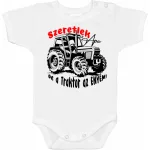 ľúbim ťa ocko, ale traktor je môj! telo bábätka