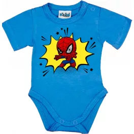 spiderman body pre bábätká modrá