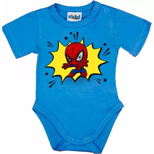 spiderman body pre bábätká modrá